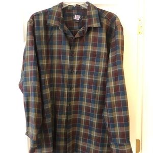 Pendleton plaid flannel Button front XXL